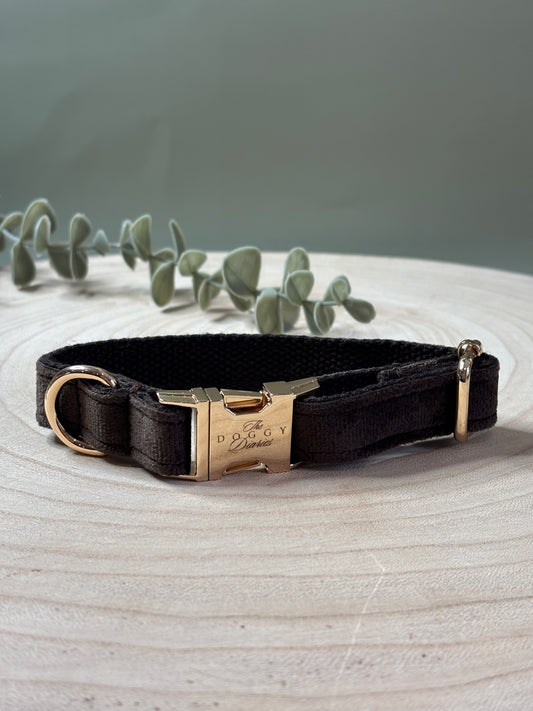 Chocolate Velvet Collar