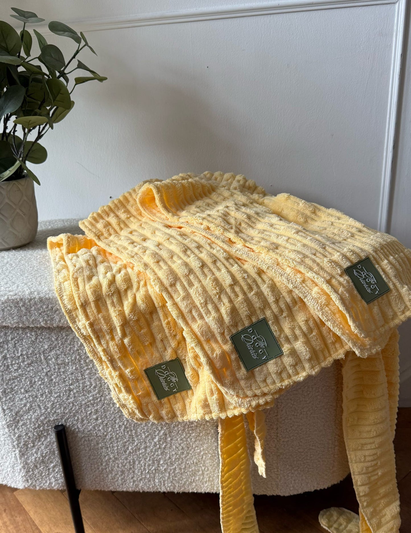 The Beach Club Drying Dog Robe - Yellow