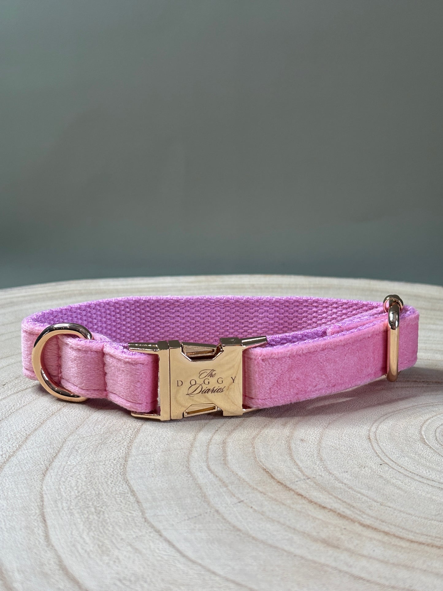 Baby Pink Velvet Collar
