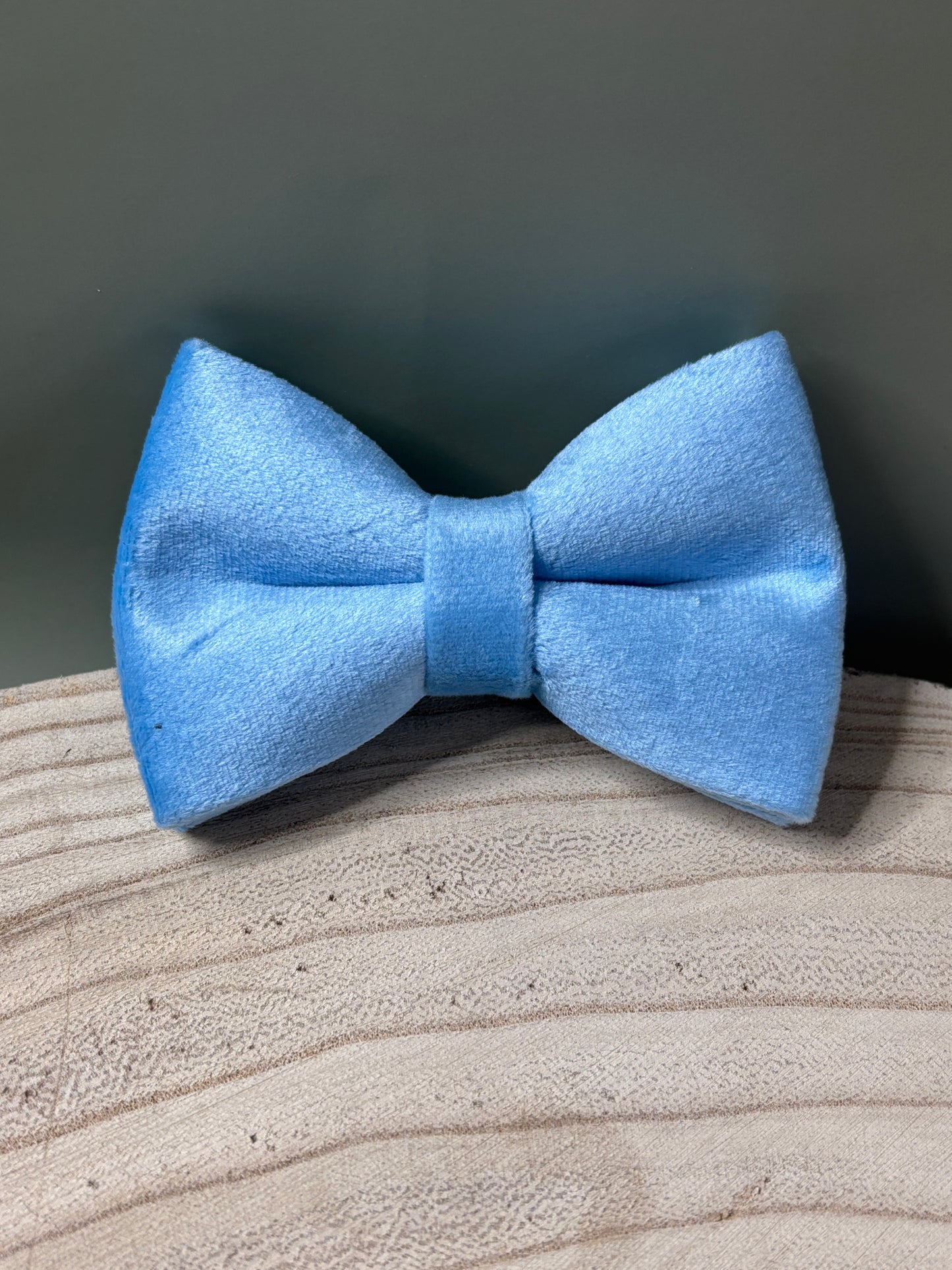 Baby Blue Velvet Bow