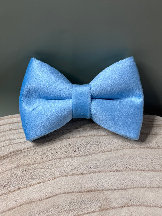 Baby Blue Velvet Bow