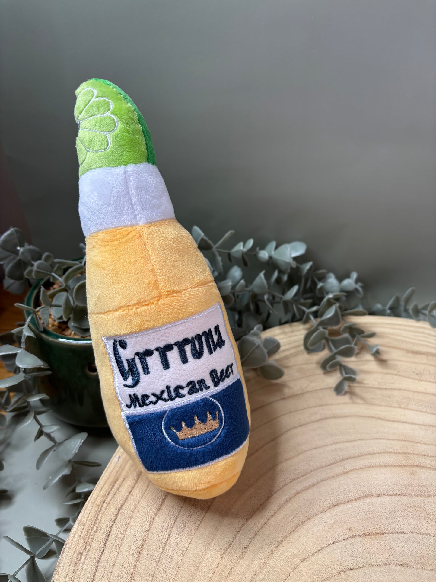 Beer Bottle Dog Toy