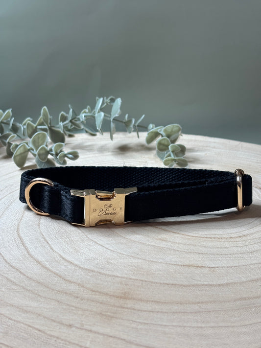 Black Satin Collar