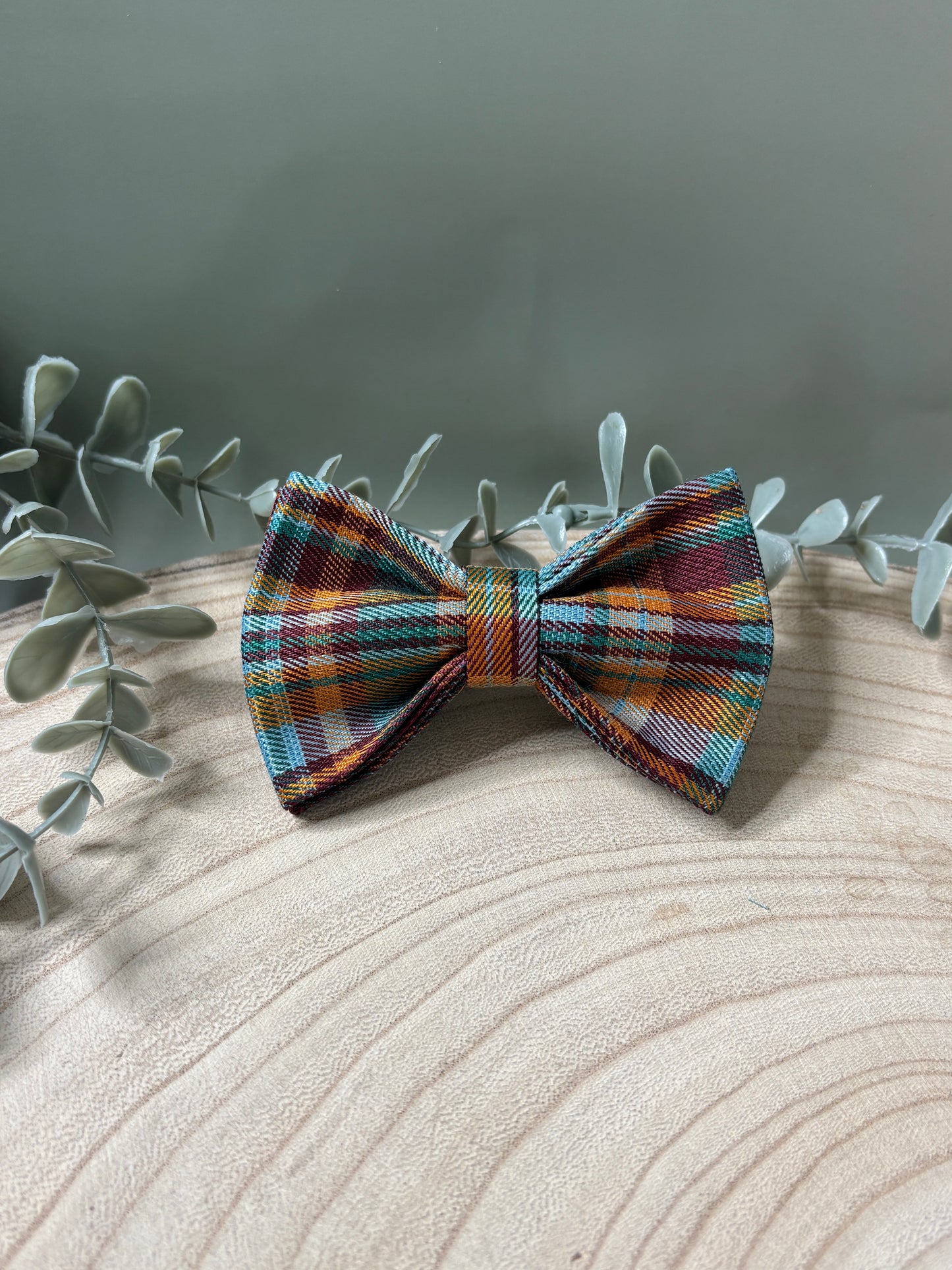 Bright Plaid Bow
