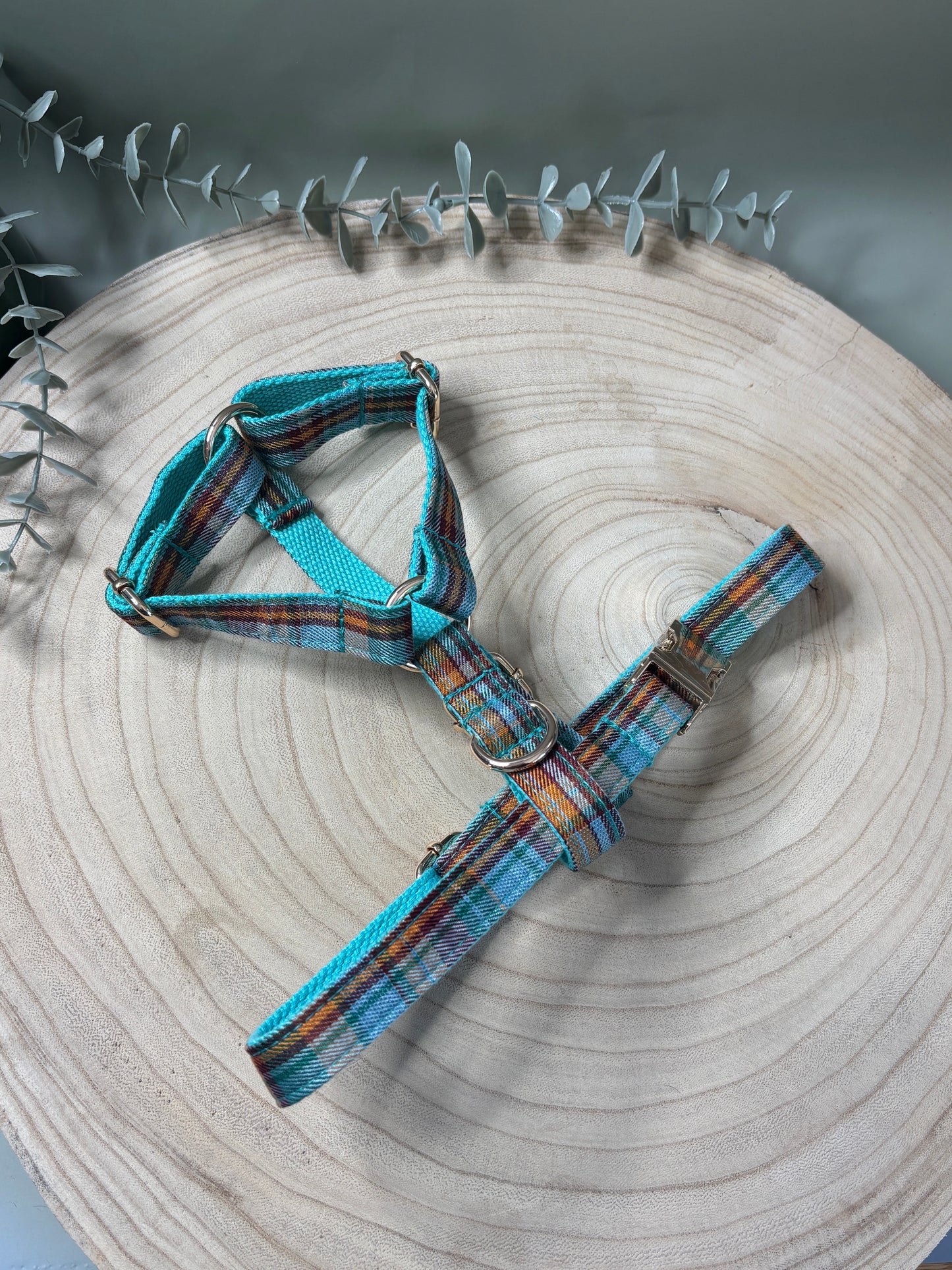 Bright Plaid Adjustable Harness