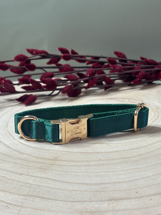 Green Satin Collar