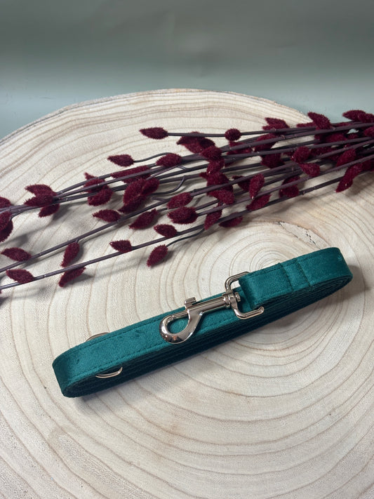 Forest Green Velvet Lead