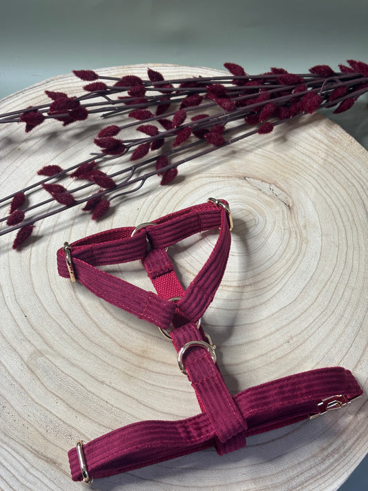 Merlot Corduroy Fully Adjustable Harness